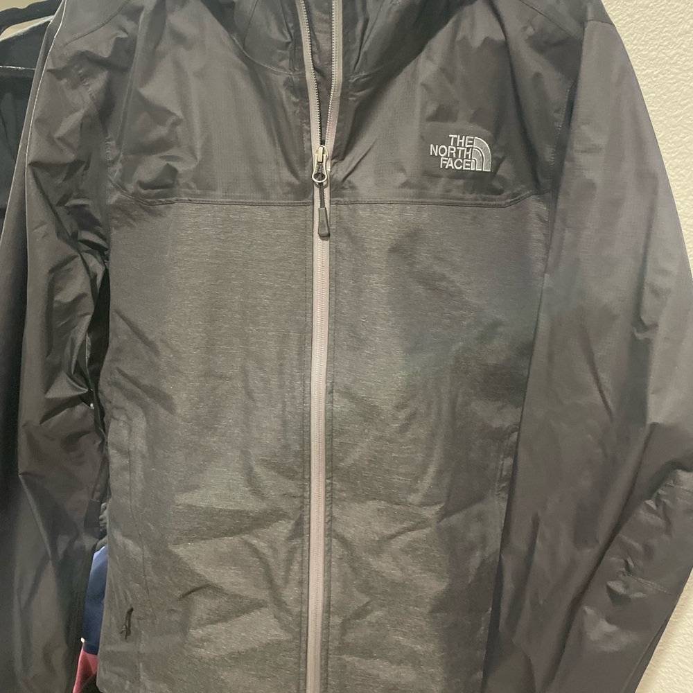 The North Face Patterned Gray Jacket - image 1
